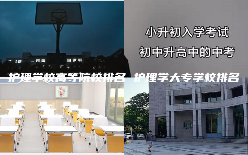 护理学校高等院校排名 护理学大专学校排名