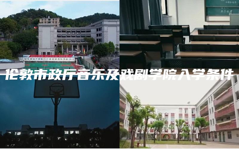 伦敦市政厅音乐及戏剧学院入学条件