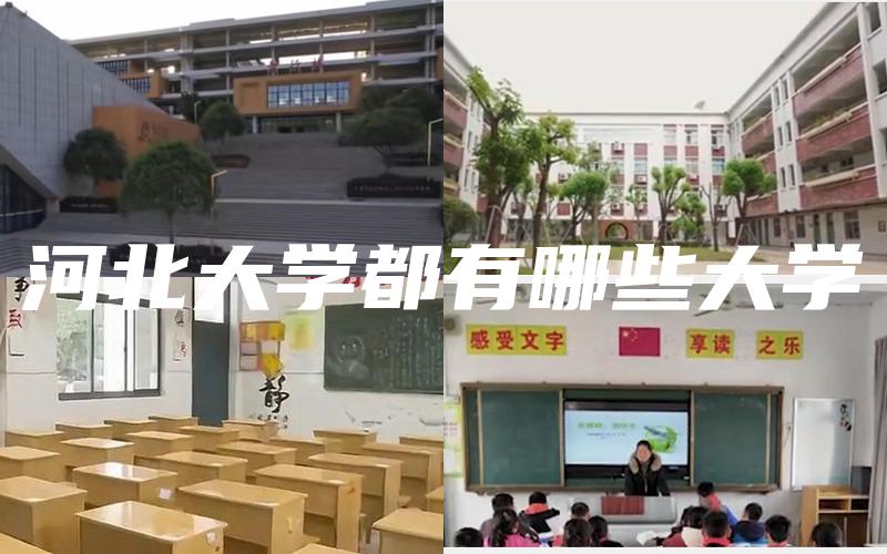 河北大学都有哪些大学