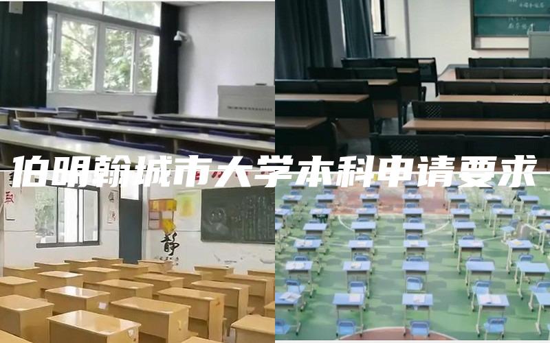 伯明翰城市大学本科申请要求