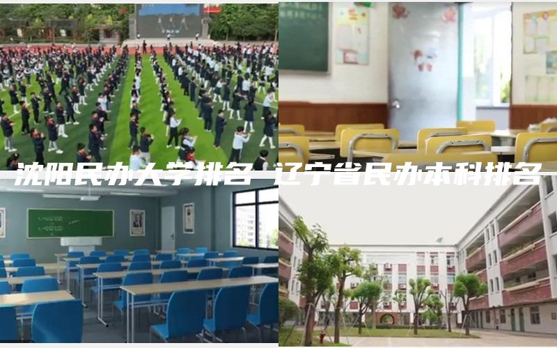 沈阳民办大学排名 辽宁省民办本科排名