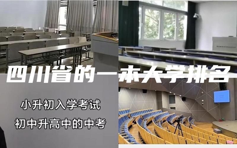 四川省的一本大学排名