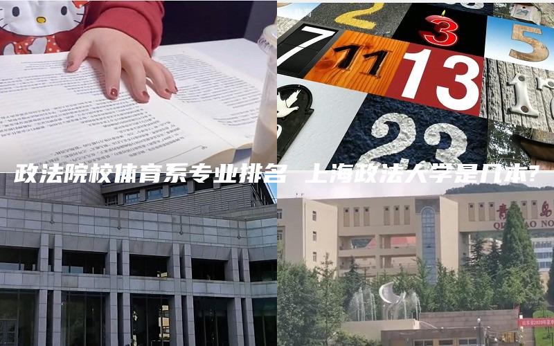 政法院校体育系专业排名 上海政法大学是几本?