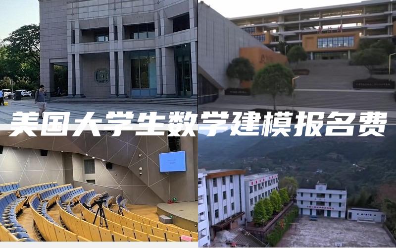 美国大学生数学建模报名费