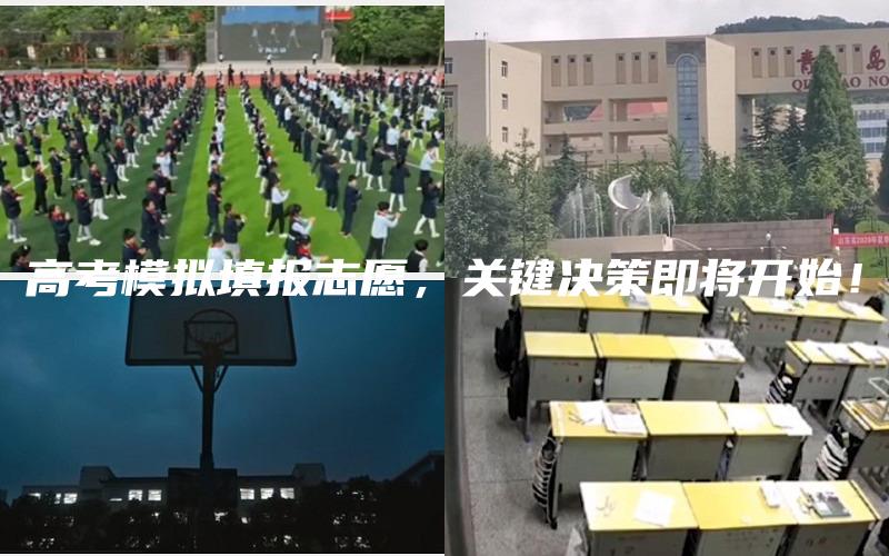 高考模拟填报志愿，关键决策即将开始！