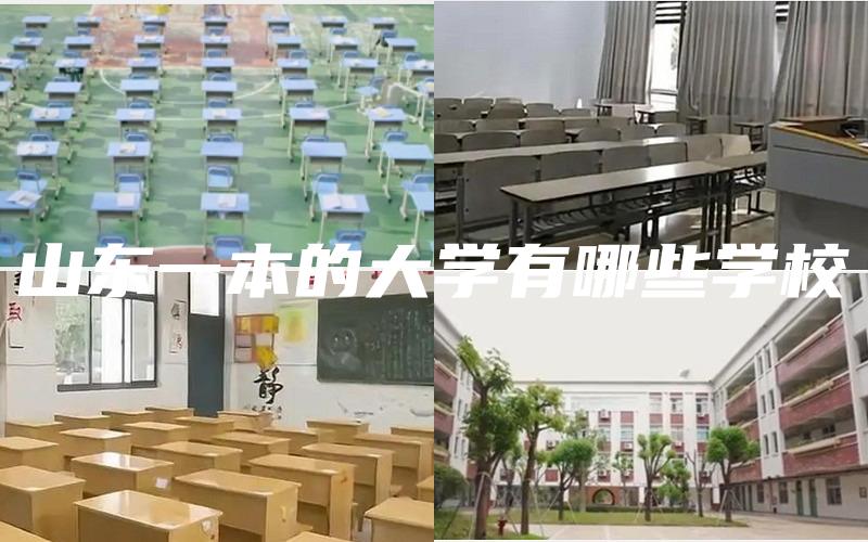 山东一本的大学有哪些学校